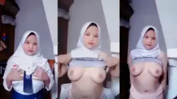 Vika Karina, Siswi Berhijab Montok Di Sma