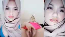 Tantri Jilbab Basah, Minta Digercep Sambil Colmek.