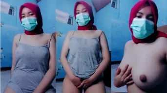 Abg 19 Tahun Jilbab Merah Goyang Sange, Bikin Makin Pengen