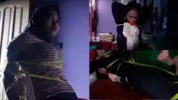 Ukhti Pasrah Ngerasain Ikatan Hijab Style Bdsm, Nikmatin Sensasi Erotis Yang Bikin Merem Melek.