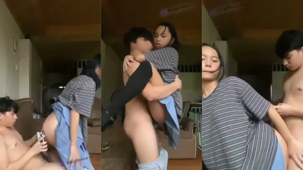 Abg Bandung Digenjot Gaya Gendong, Nafsu Makin Membara.