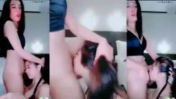 Ibel Dan Bella Lagi Seru-serunya Main Jilmek, Nafsu Lesbian Bikin Basah.
