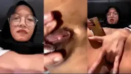 Vcs Bareng Panya Hijab, Zoom Ke Lubang Memek Basah Kuyup